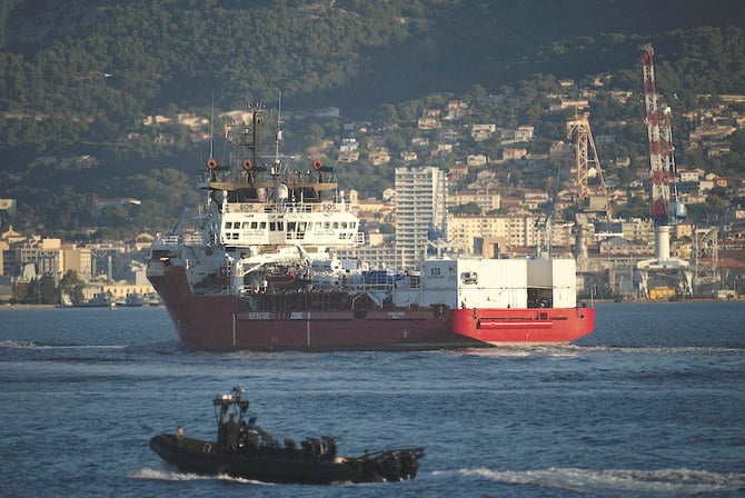 Migrant rescue ship leaves French port as EU tensions flare