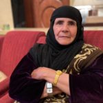 Shaman Chabib, Israel and Yitzhak Fayez's grandmother, at the family's emotional reunion after 21 years apart, in Abu Dhabi, United Arab Emirates. (Courtesy)